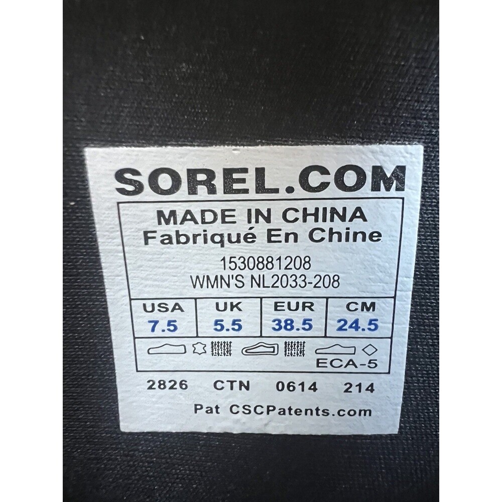 SOREL Conquest Carly Womens Sz 7.5 Tall Winter Boots NL2033-208 Brown - Picture 9 of 9